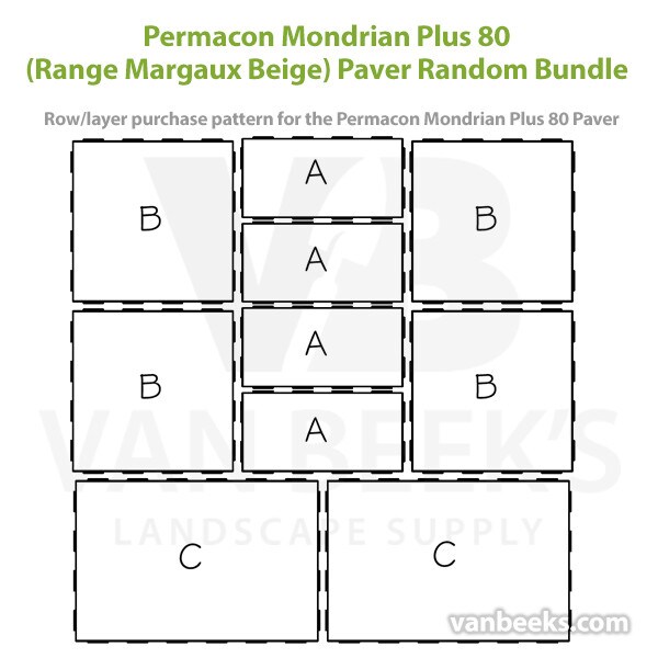 Permacon Mondrian Plus 80 Paver